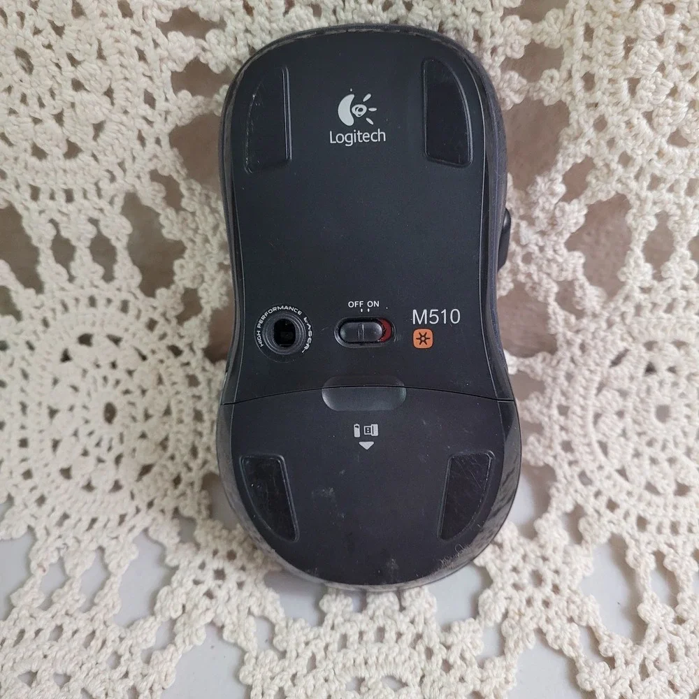 Logitech M510 Wireless Computer Mouse with USB Unifying Receiver Dark Blue‎